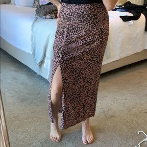 Wild fable leopard skirt.